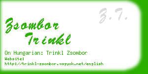 zsombor trinkl business card